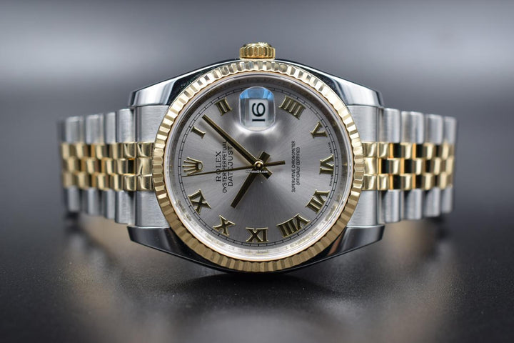 Rolex | Datejust | 116233 | Gold/Steel | 36 mm | Gold/Steel | Grey | Automatic