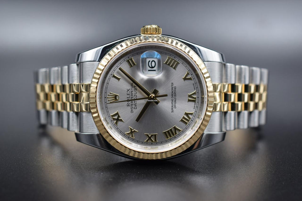 Rolex | Datejust | 116233 | Gold/Steel | 36 mm | Gold/Steel | Grey | Automatic