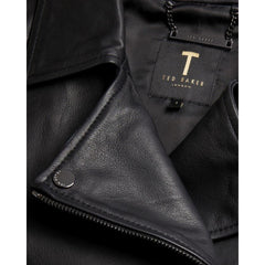 Lizia Leather Structured Fit Biker Jacket