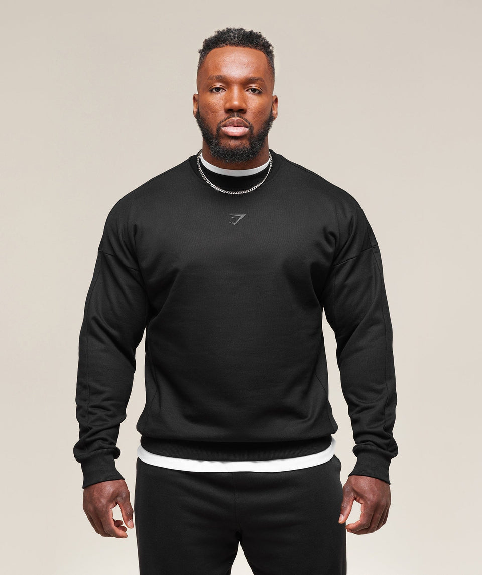 Gymshark Premium Power Crew - Black
