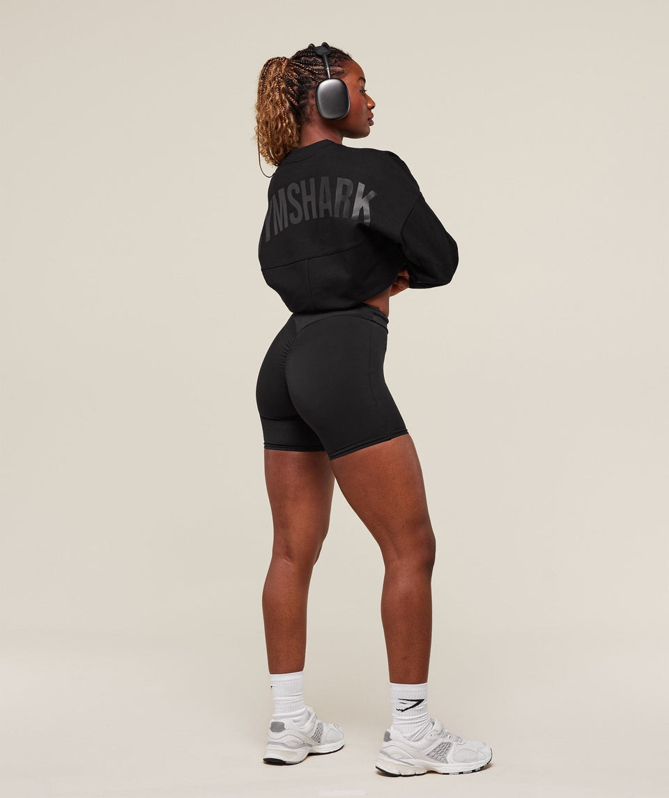 Gymshark Premium Power Crew - Black