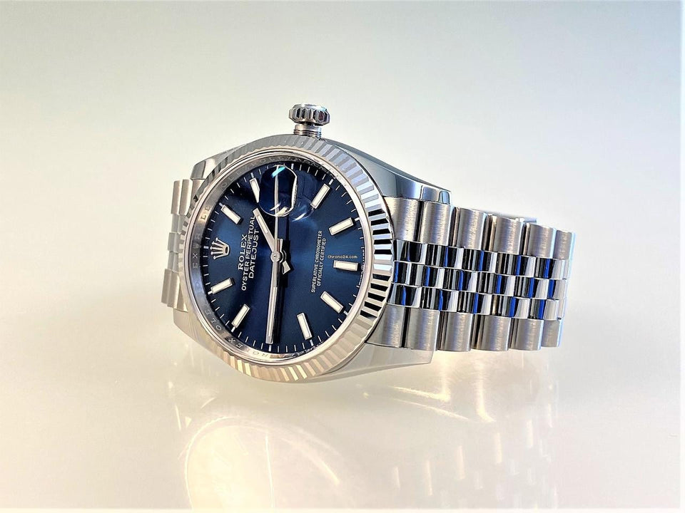 Rolex Datejust 36 Dayjust 36 Blue Stick Jubilee Bracelet