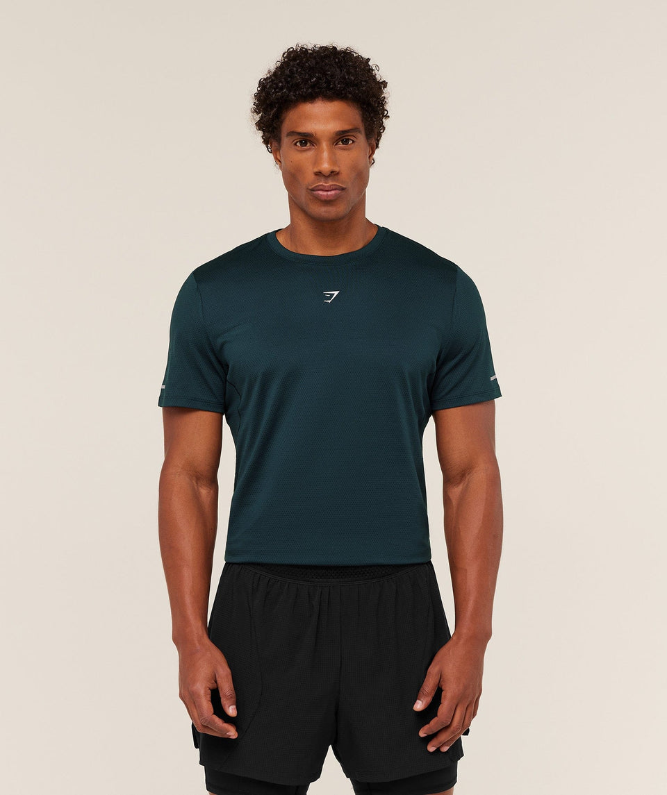 Gymshark Running T-Shirt - Deep Petrol Blue
