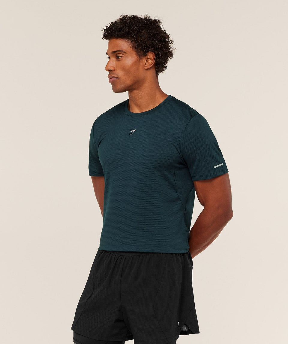 Gymshark Running T-Shirt - Deep Petrol Blue