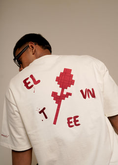 ‘CLINK & CONFESS’ TEE | OFF WHITE