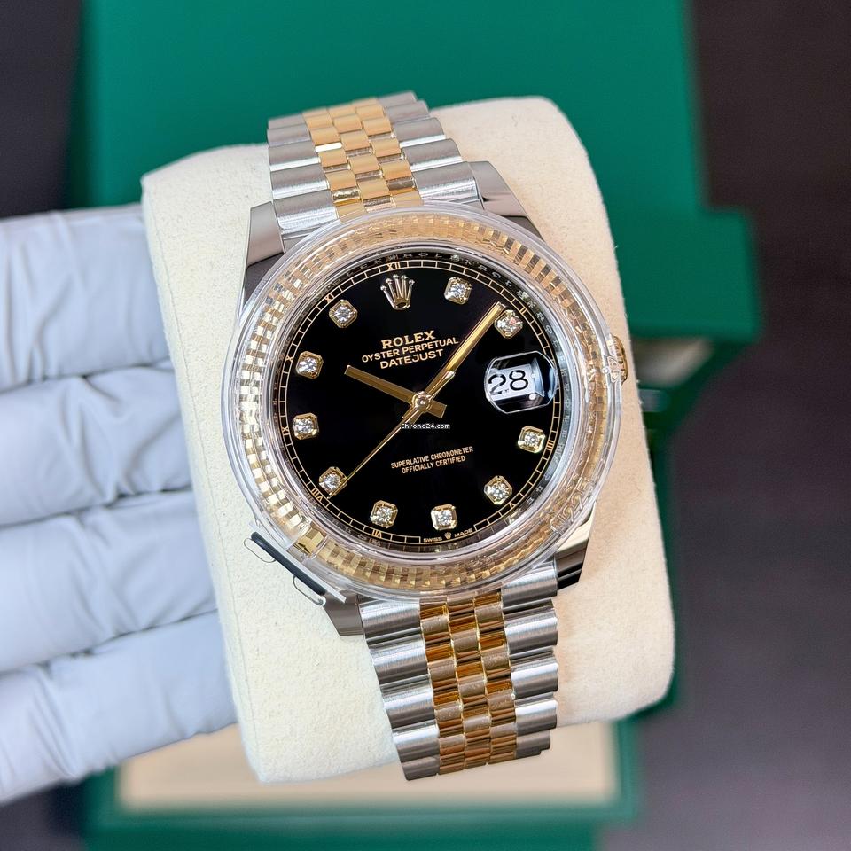 Rolex | Datejust | 126333 | Gold/Steel | 41 x 49 mm | Gold/Steel | Black | Automatic
