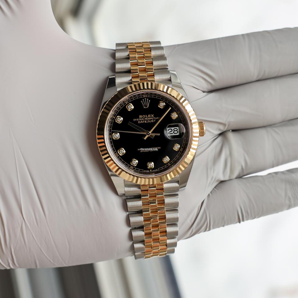 Rolex | Datejust | 126333 | Gold/Steel | 41 x 49 mm | Gold/Steel | Black | Automatic