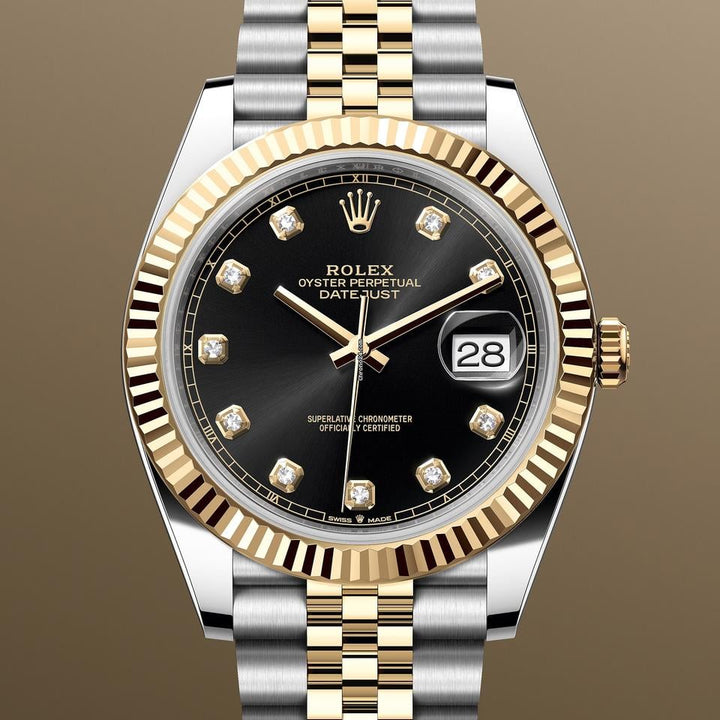 Rolex | Datejust | 126333 | Gold/Steel | 41 x 49 mm | Gold/Steel | Black | Automatic