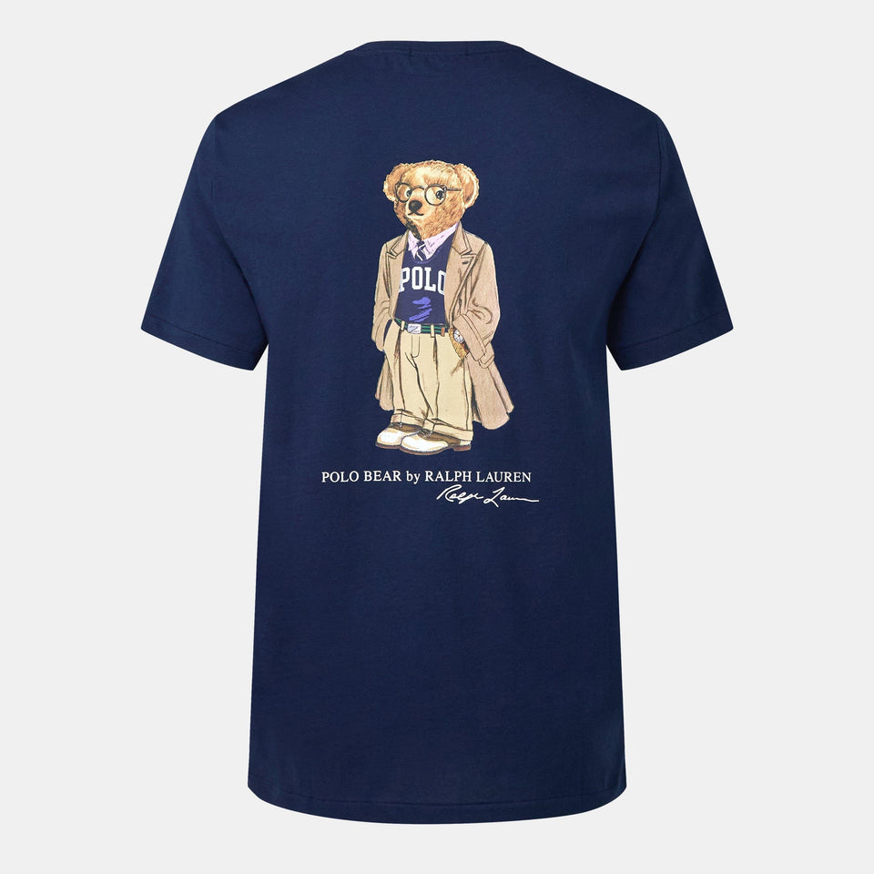 Bear Print Crew Neck T-Shirt