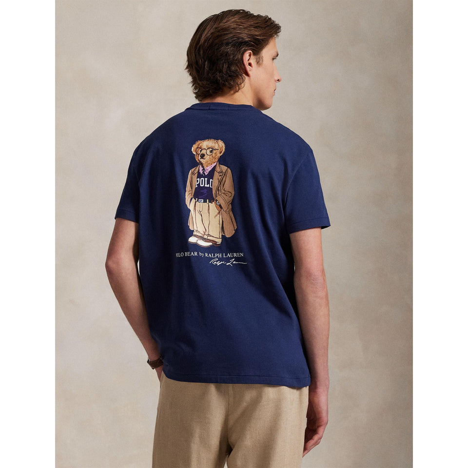 Bear Print Crew Neck T-Shirt