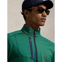 RLX Cotton Long Sleeve Half Zip Performance Golf Jacket