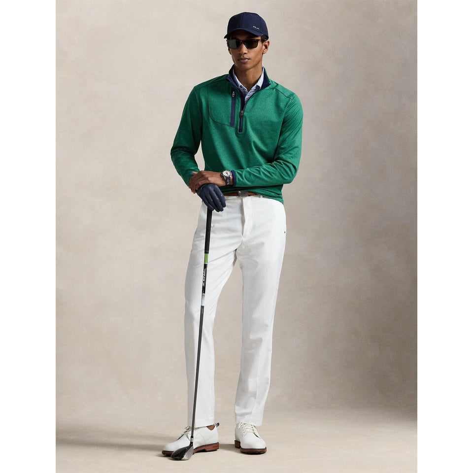 RLX Cotton Long Sleeve Half Zip Performance Golf Jacket