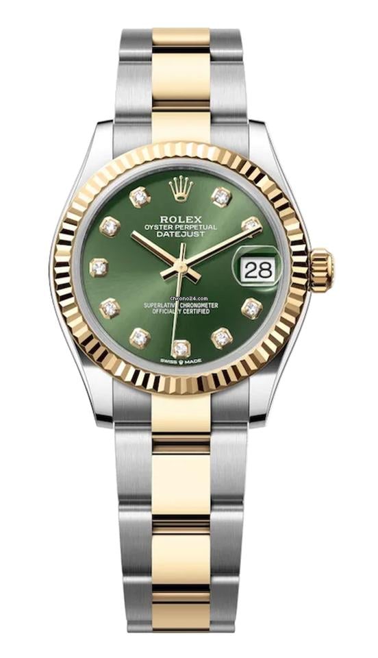 Rolex | Datejust | 278273 | Steel | 31 mm | Yellow gold | Green | Automatic
