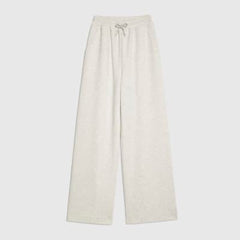 Grey Premium Drawstring Wide Leg Joggers