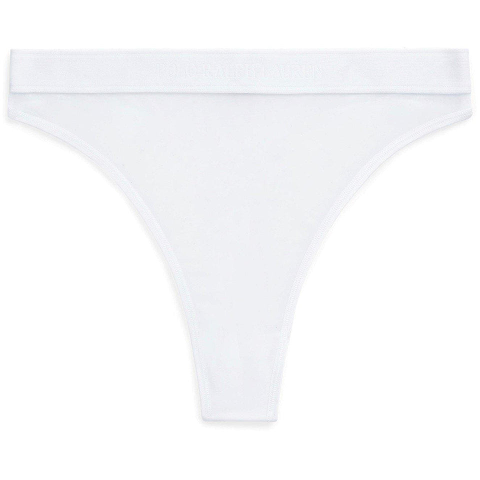 High-Waist Mesh Thong
