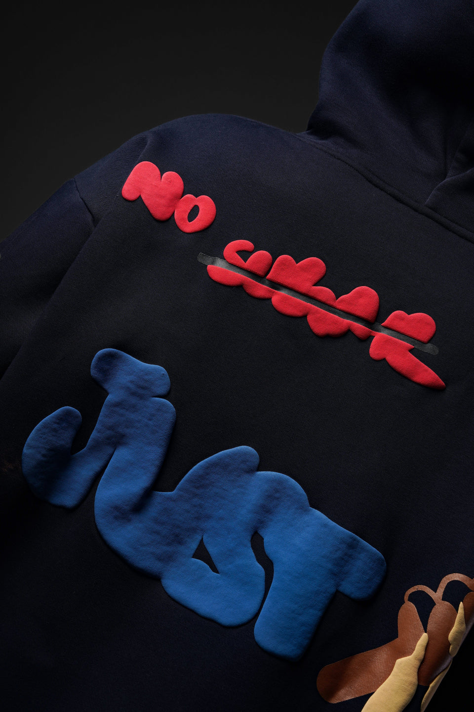 No Sugar Just Honey Navy Hoodie - Positive Vibes Streetwear
