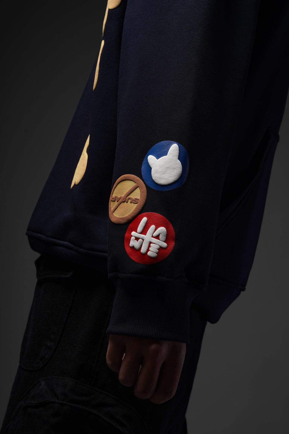 No Sugar Just Honey Navy Hoodie - Positive Vibes Streetwear