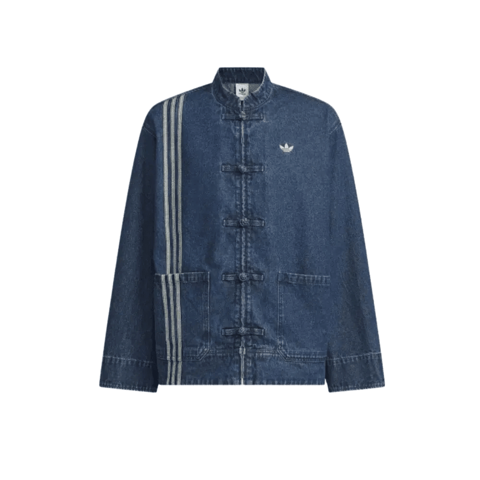 adidas CTT Oversized Chinese Track Top 3.0 Gender Neutral Jacket Medium Blue Denim