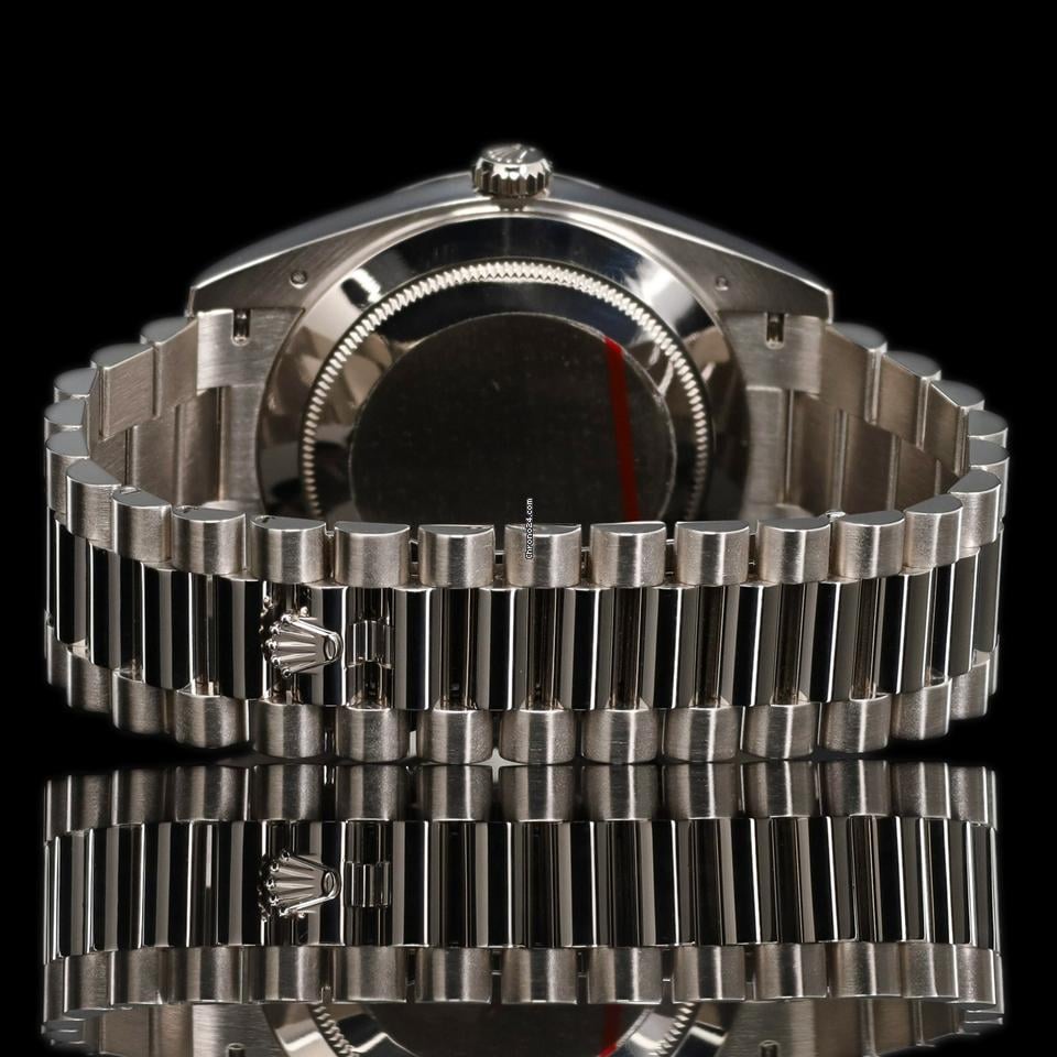 Rolex | Day-Date | 228239 | Steel | 40 mm | White gold | Blue | Automatic