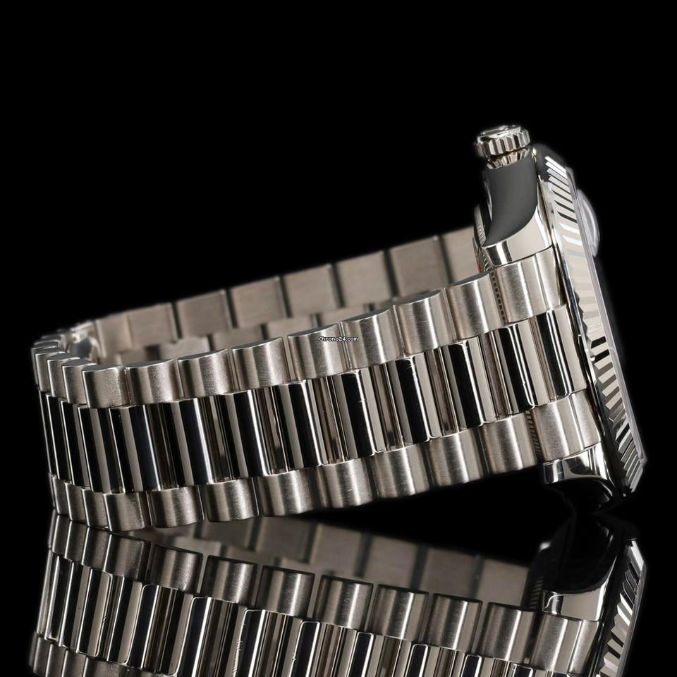 Rolex | Day-Date | 228239 | Steel | 40 mm | White gold | Blue | Automatic