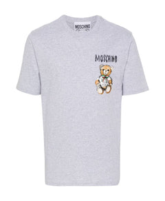 Moschino Grey Teddy Bear T-shirts and Polos