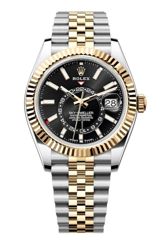 Rolex | Sky-Dweller | 336933 | Steel | 42 mm | Yellow gold | Black | Automatic