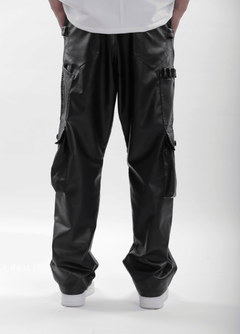 Leather Carpenter Pants - Black