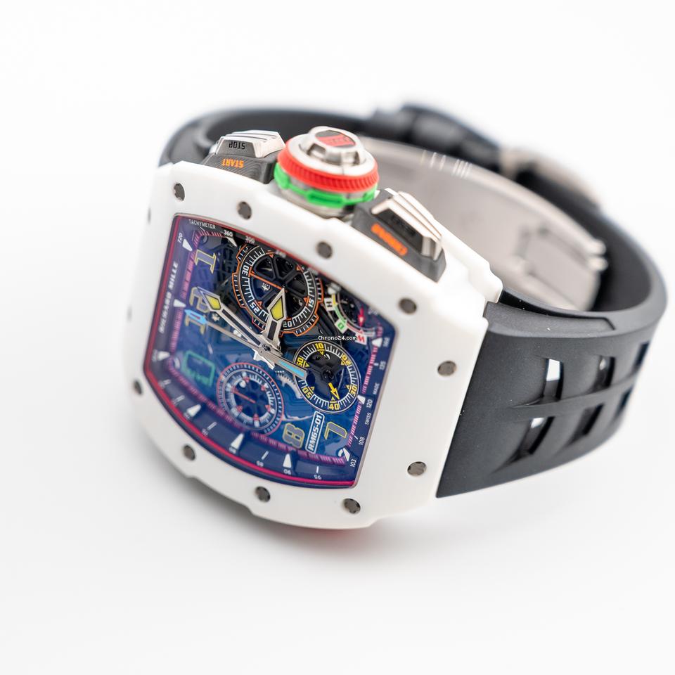 Richard Mille Quartz Tpt Automatic Split Seconds Rm65-01 White NTPT