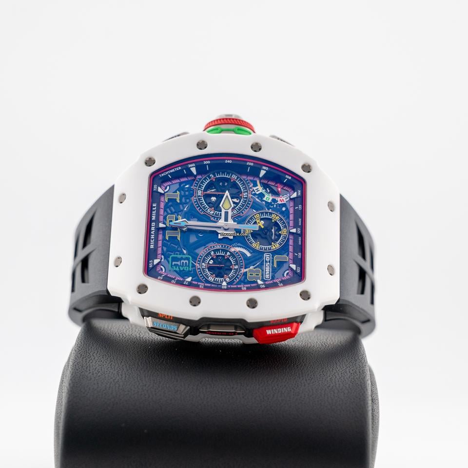 Richard Mille Quartz Tpt Automatic Split Seconds Rm65-01 White NTPT