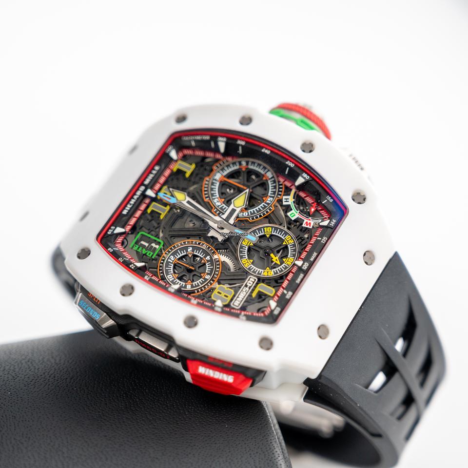 Richard Mille Quartz Tpt Automatic Split Seconds Rm65-01 White NTPT