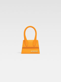 Jacquemus The Chiquito Soft Grained Leather Structured Bag Dark Orange