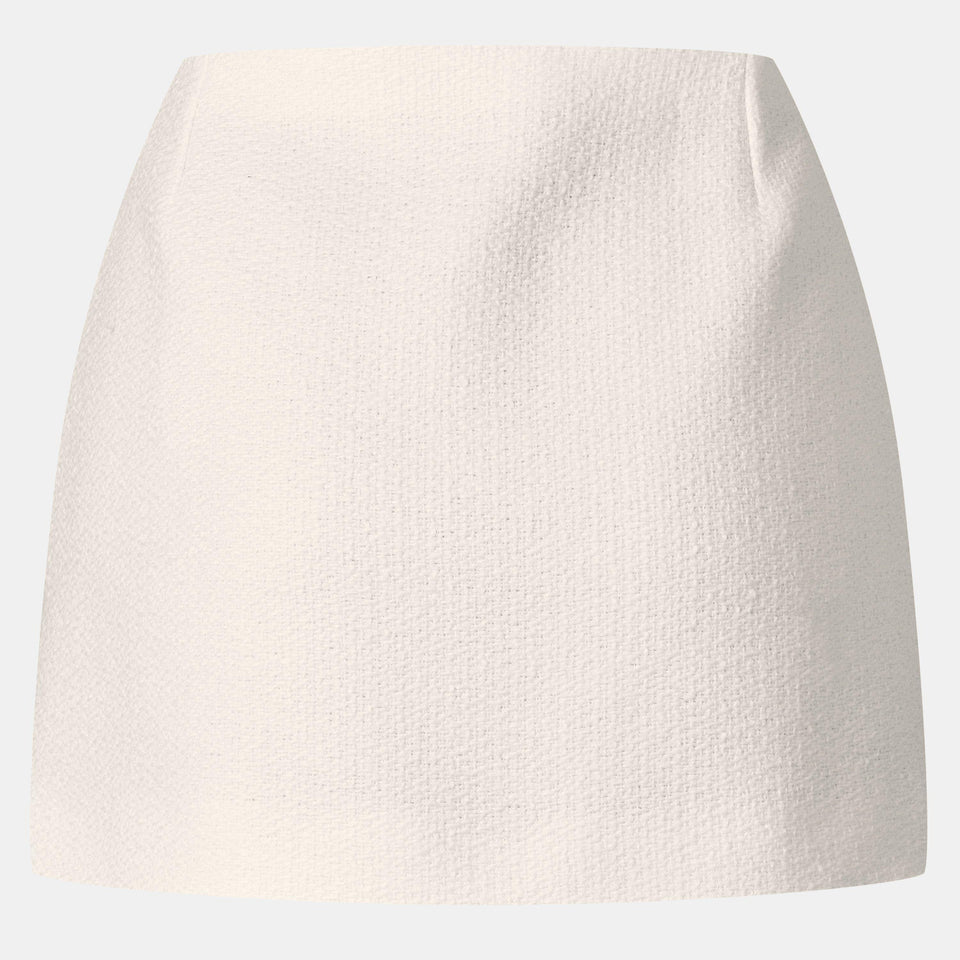Interlocking G Wool Blend Boucle Miniskirt