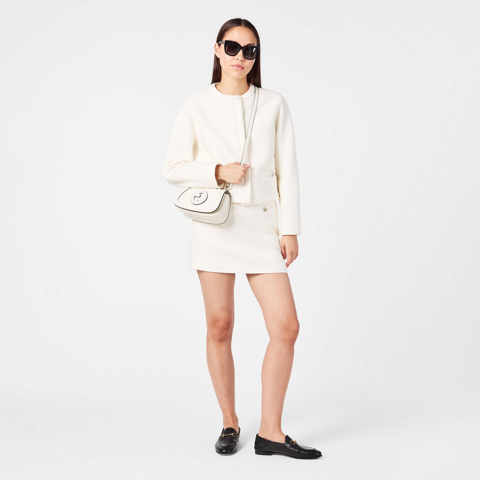 Interlocking G Wool Blend Boucle Miniskirt