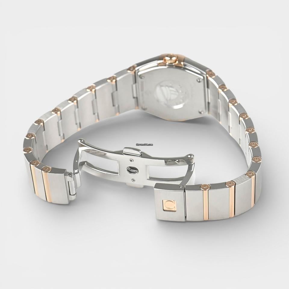 Omega Constellation Quartz Steel&Rose gold / 24 mm / Box&Papers / 123.25.24.60.55.001