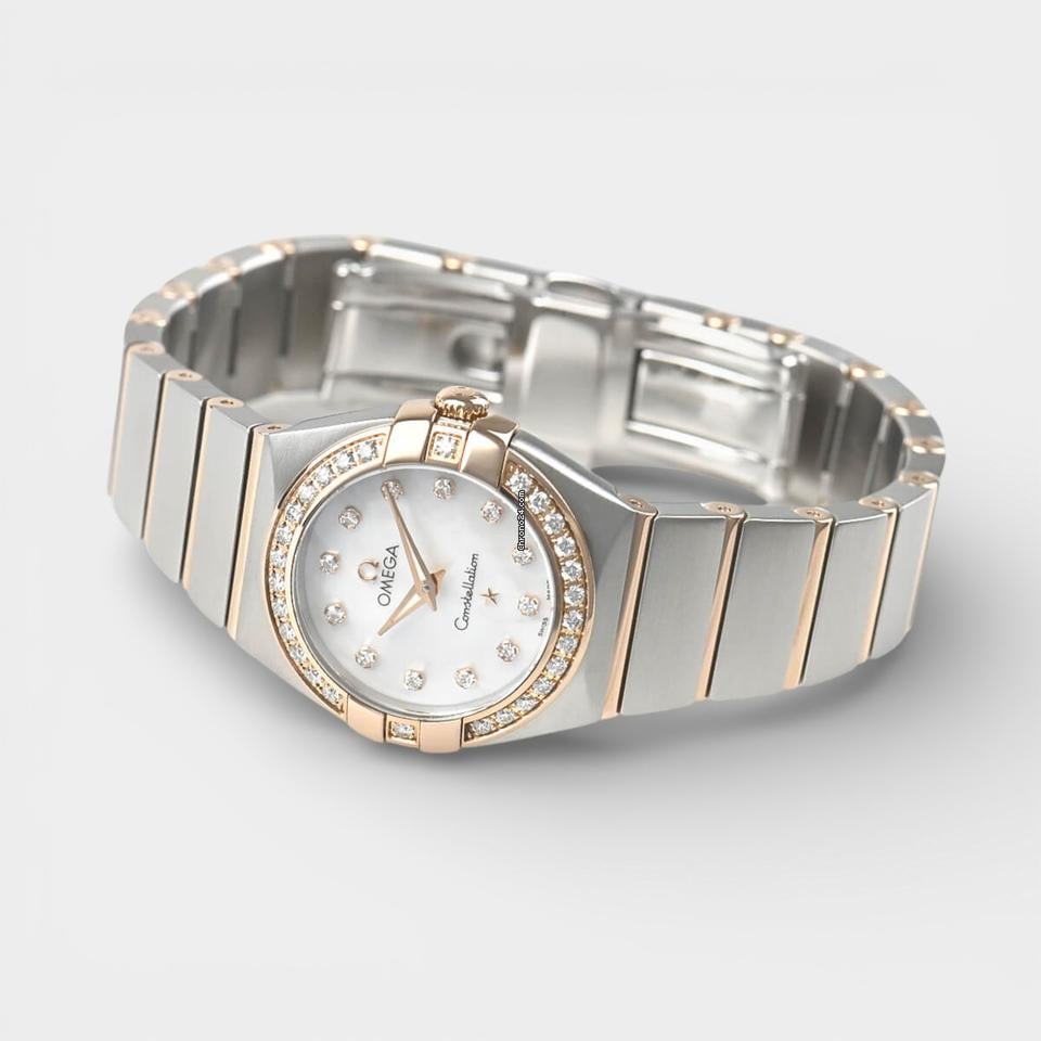 Omega Constellation Quartz Steel&Rose gold / 24 mm / Box&Papers / 123.25.24.60.55.001