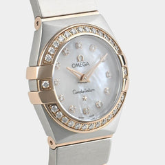 Omega Constellation Quartz Steel&Rose gold / 24 mm / Box&Papers / 123.25.24.60.55.001