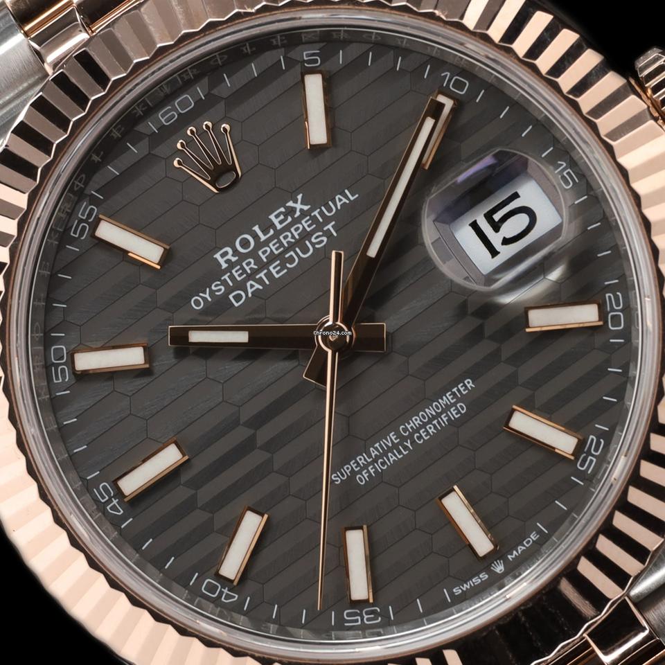 Rolex | Datejust | 126331 | Steel | 41 mm | Rose gold | Grey | Automatic