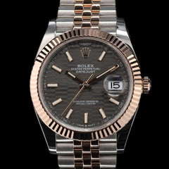 Rolex | Datejust | 126331 | Steel | 41 mm | Rose gold | Grey | Automatic