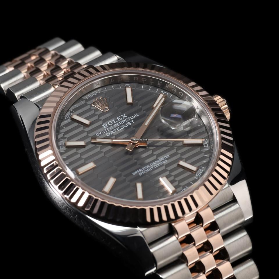 Rolex | Datejust | 126331 | Steel | 41 mm | Rose gold | Grey | Automatic