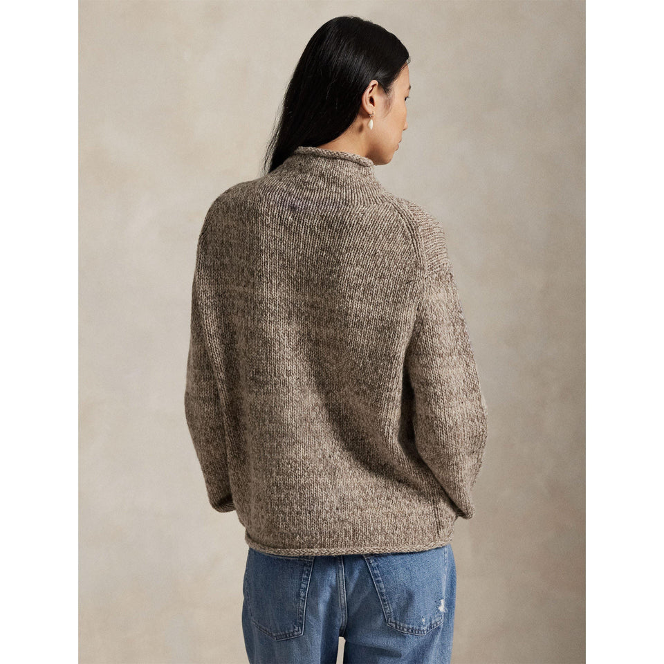 Flag Knitted Crew Neck Jumper