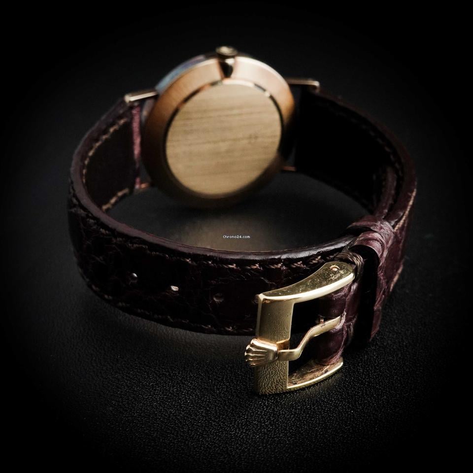 Rolex | Cellini | 3833 | Yellow gold | 33 mm | Leather | Gold | Manual winding