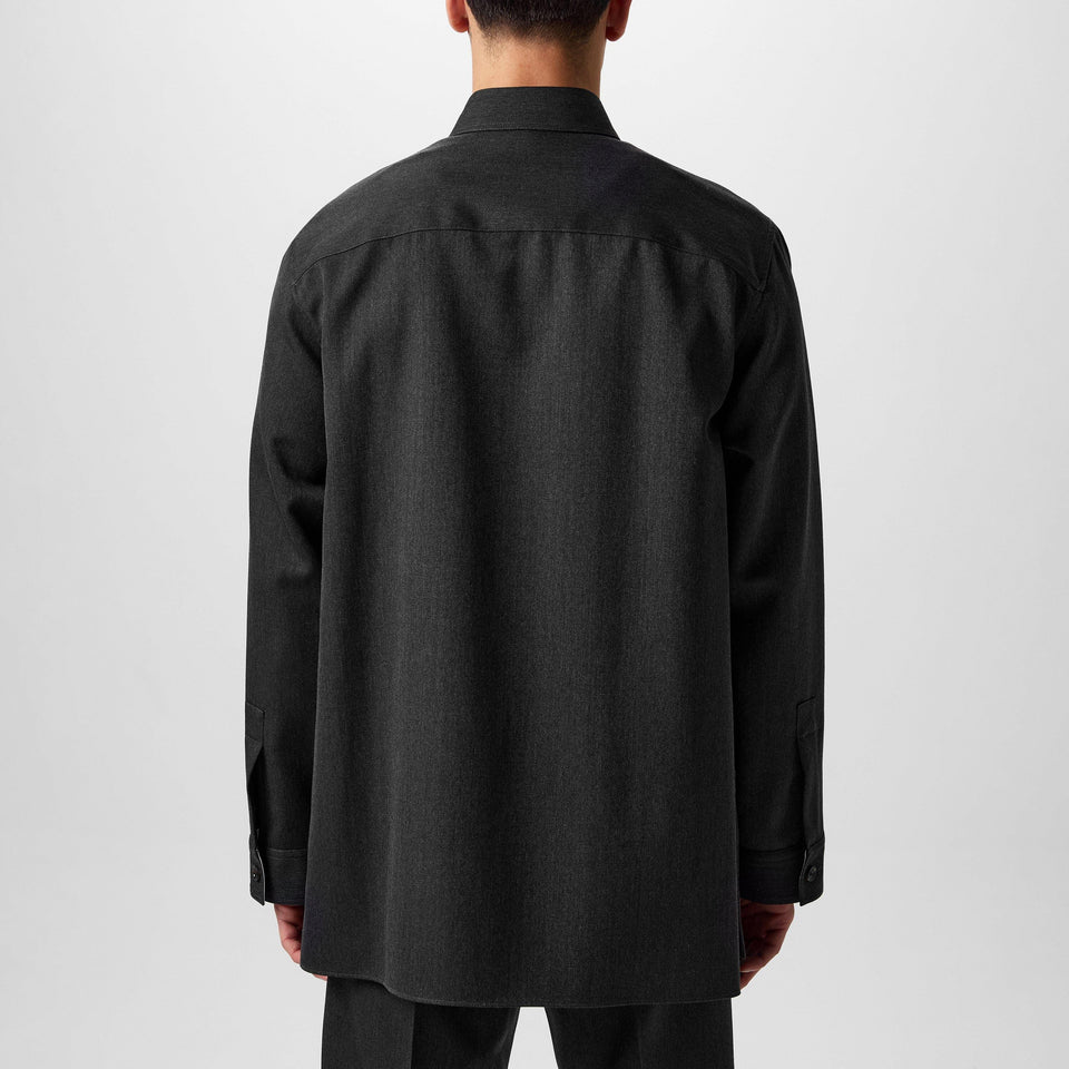 Wool Shirt With Embroidery