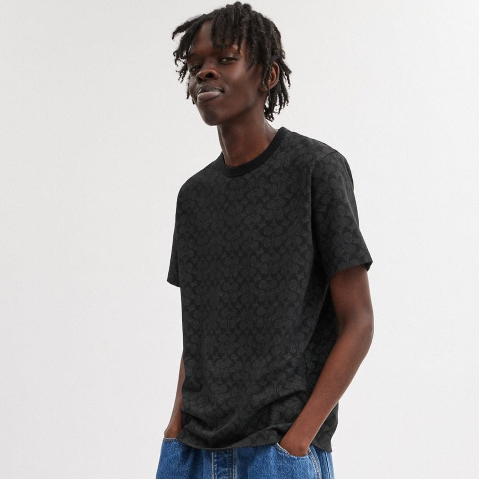 Coach Signature T-Shirt Charcoal Signature