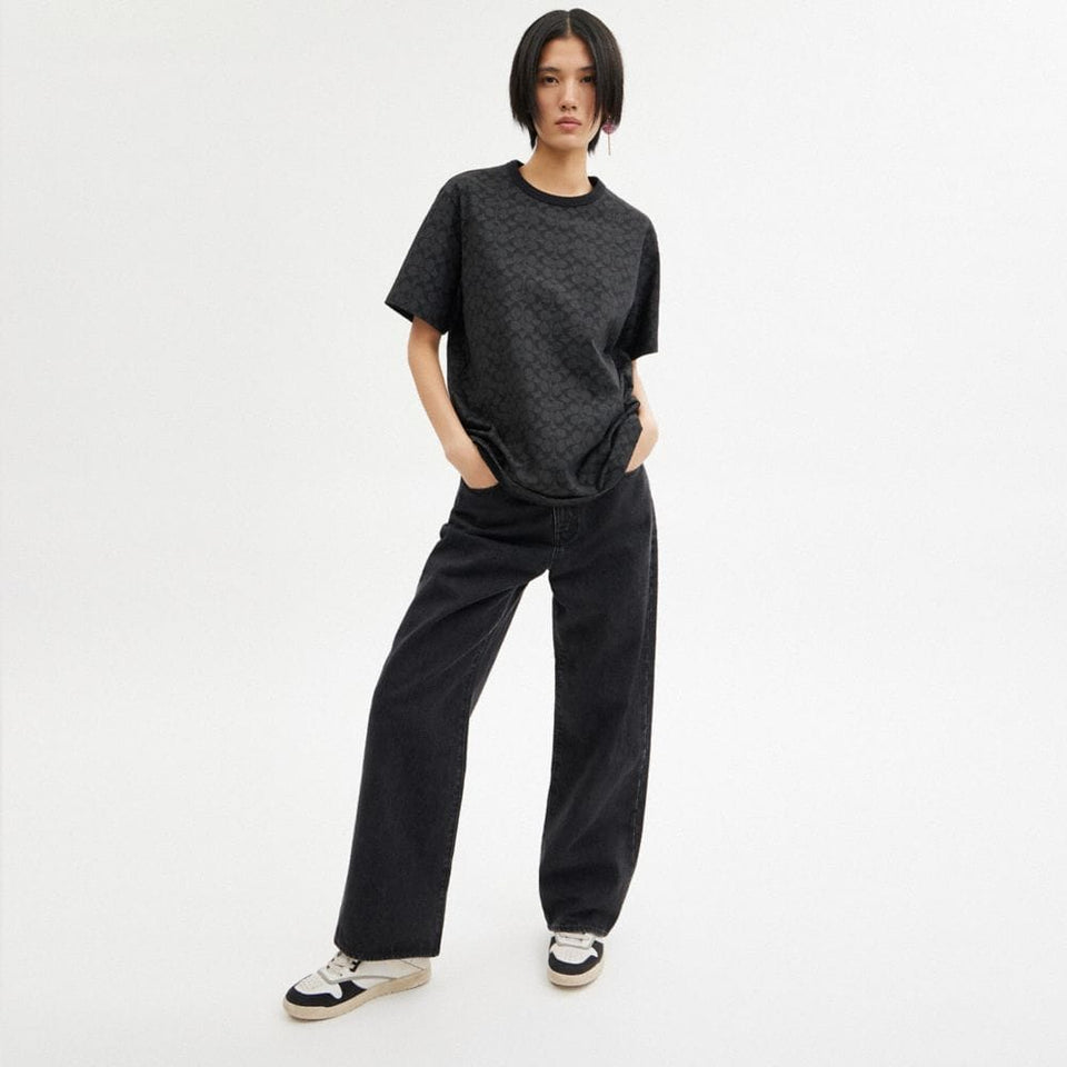 Coach Signature T-Shirt Charcoal Signature