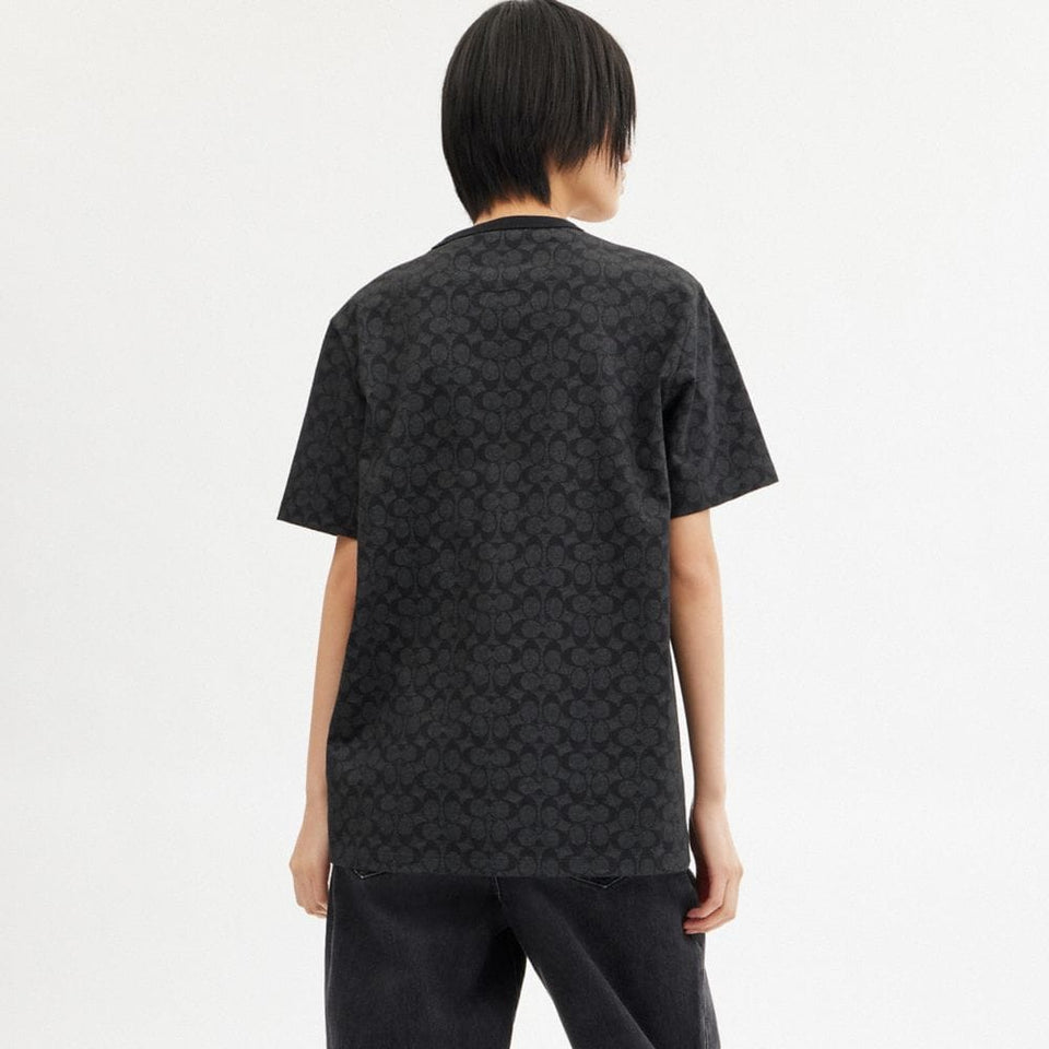 Coach Signature T-Shirt Charcoal Signature