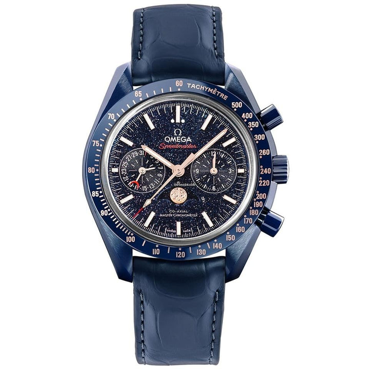 Omega Speedmaster Moonphase Co-Axial Master Chronometer Chronograph 44.25mm 304.93.44.52.03.002 Blue Side of the Moon