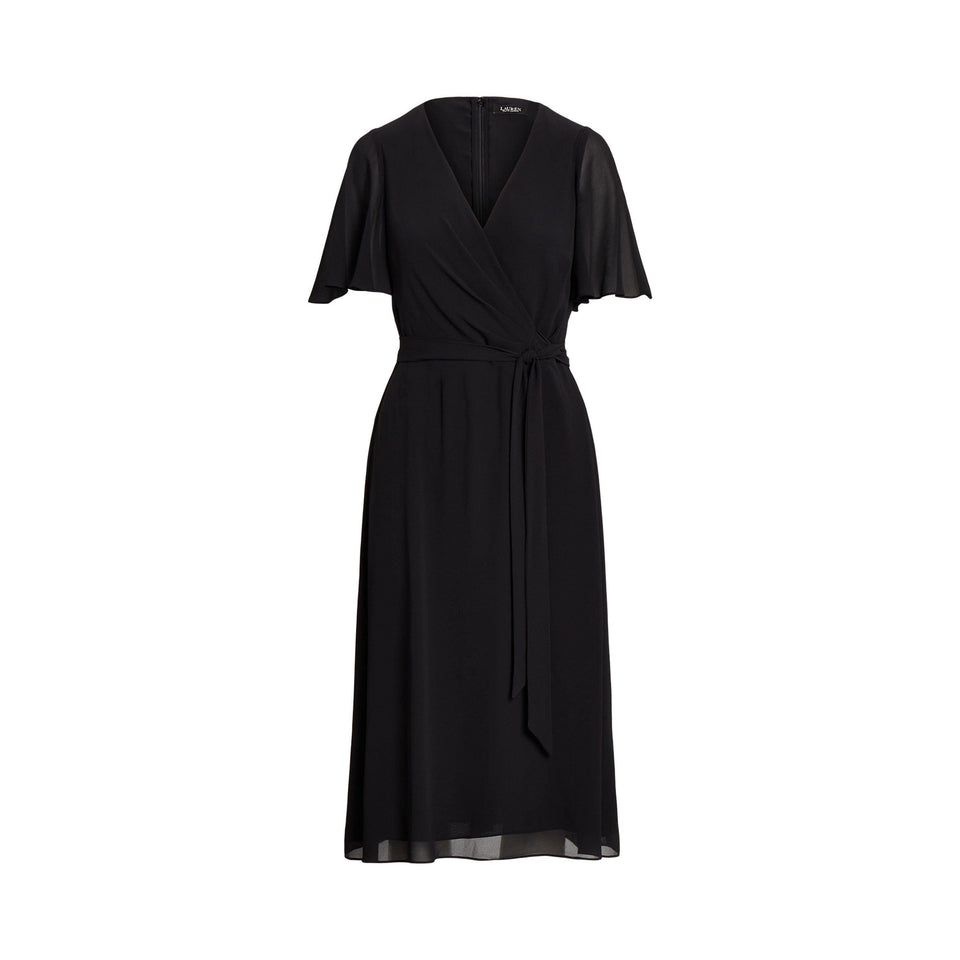 Belted Georgette dress