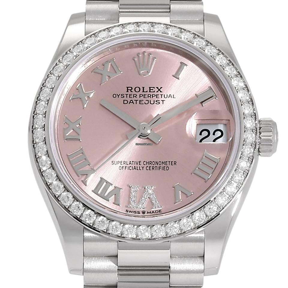 Rolex | Datejust | 278289RBR | White gold | 31 mm | Pink | Automatic