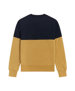 Fred Perry Color Block Sweatshirt with Embroidered Logo