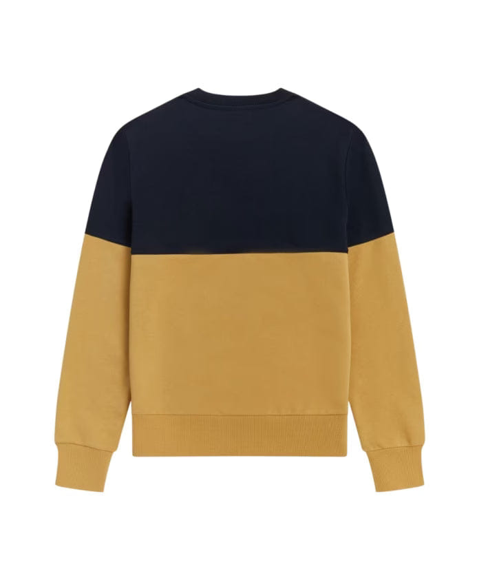 Fred Perry Color Block Sweatshirt with Embroidered Logo